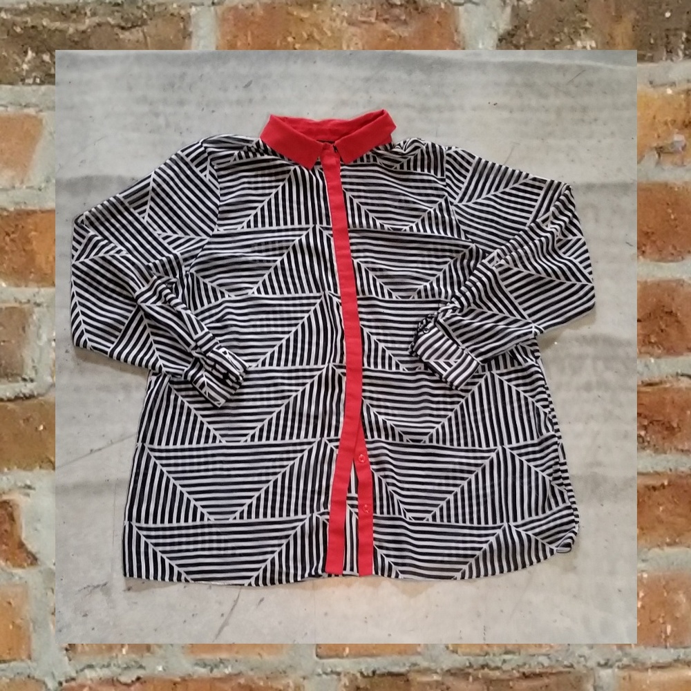 ASOS Curve Maze Button Up Shirt